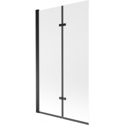 Mexen Castor  Paravan de cada  cu 2 aripi 100 x 150 cm,  satin ,  negru - 892-100-002-70-30 Paravan Cada 467680 Mexen