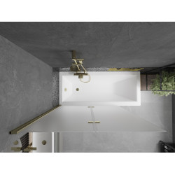 Mexen Castor  Paravan de cada  cu 2 aripi 120 x 150 cm,  satin , auriu - 892-120-002-50-30