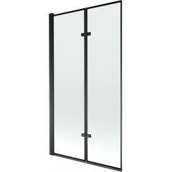 Mexen Castor  Paravan de cada  cu 2 aripi 100 x 150 cm,  negru ,  negru - 892-100-002-70-70 Paravan Cada 467680 Mexen