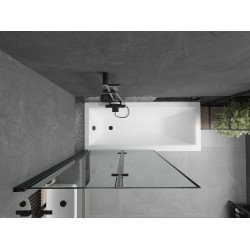 Mexen Castor  Paravan de cada  cu 2 aripi 100 x 150 cm,  negru ,  negru - 892-100-002-70-70