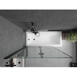 Mexen Castor  Paravan de cada  cu 2 aripi 120 x 150 cm,  negru ,  negru - 892-120-002-70-70