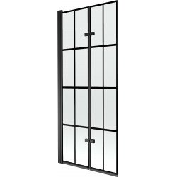 Mexen Castor  Paravan de cada  cu 2 aripi 80 x 150 cm,  negru ,  negru - 892-080-002-70-77 Paravan Cada 467680 Mexen