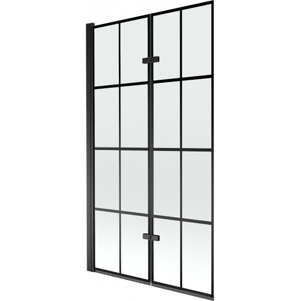 Mexen Castor  Paravan de cada  cu 2 aripi 100 x 150 cm,  negru ,  negru - 892-100-002-70-77