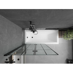 Mexen Castor  Paravan de cada  cu 2 aripi 100 x 150 cm,  negru ,  negru - 892-100-002-70-77