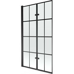 Mexen Castor  Paravan de cada  cu 2 aripi 100 x 150 cm,  negru ,  negru - 892-100-002-70-77 Paravan Cada 467680 Mexen