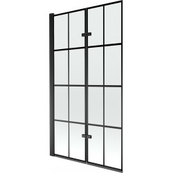 Mexen Castor  Paravan de cada  cu 2 aripi 100 x 150 cm,  negru ,  negru - 892-100-002-70-77 Paravan Cada 467680 Mexen