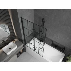 Mexen Castor  Paravan de cada  cu 2 aripi 100 x 150 cm,  negru ,  negru - 892-100-002-70-77