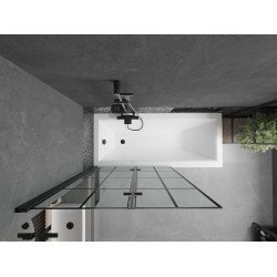 Mexen Castor  Paravan de cada  cu 2 aripi 100 x 150 cm,  negru ,  negru - 892-100-002-70-77