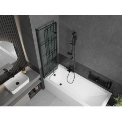 Mexen Castor  Paravan de cada  cu 2 aripi 100 x 150 cm,  negru ,  negru - 892-100-002-70-77