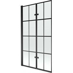 Mexen Castor  Paravan de cada  cu 2 aripi 100 x 150 cm,  negru ,  negru - 892-100-002-70-77 Paravan Cada 467680 Mexen