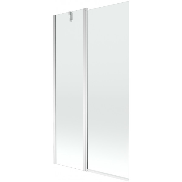 Mexen Flip  Paravan de cada  cu 1+1 aripi batanta  100 x 150 cm, transparent, chrom - 894-100-101-01-00