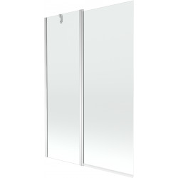Mexen Flip  Paravan de cada  cu 1+1 aripi batanta  120 x 150 cm, transparent, chrom - 894-120-101-01-00 Paravan Cada 467680 Mexen