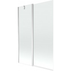 Mexen Flip  Paravan de cada  cu 1+1 aripi batanta  120 x 150 cm, transparent, chrom - 894-120-101-01-00 Paravan Cada 467680 Mexen