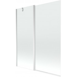 Mexen Flip  Paravan de cada  cu 1+1 aripi batanta  140 x 150 cm, transparent, chrom - 894-140-101-01-00 Paravan Cada 467680 Mexen