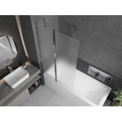 Mexen Flip  Paravan de cada  cu 1+1 aripi batanta  100 x 150 cm,  satin , chrom - 894-100-101-01-30