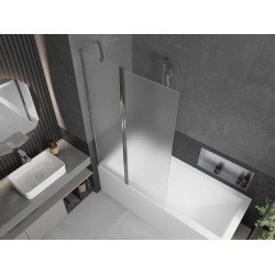 Mexen Flip  Paravan de cada  cu 1+1 aripi batanta  100 x 150 cm,  satin , chrom - 894-100-101-01-30