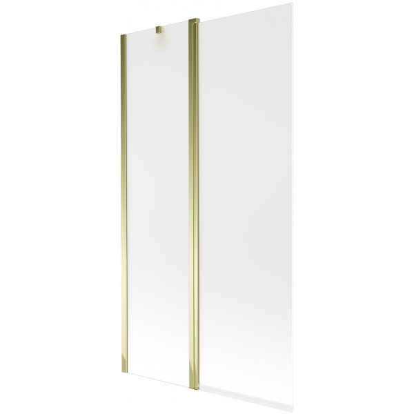 Mexen Flip  Paravan de cada  cu 1+1 aripi batanta  100 x 150 cm,  satin , auriu - 894-100-101-50-30