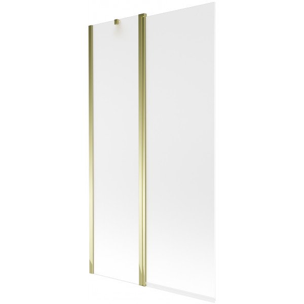 Mexen Flip  Paravan de cada  cu 1+1 aripi batanta  100 x 150 cm,  satin , auriu - 894-100-101-50-30