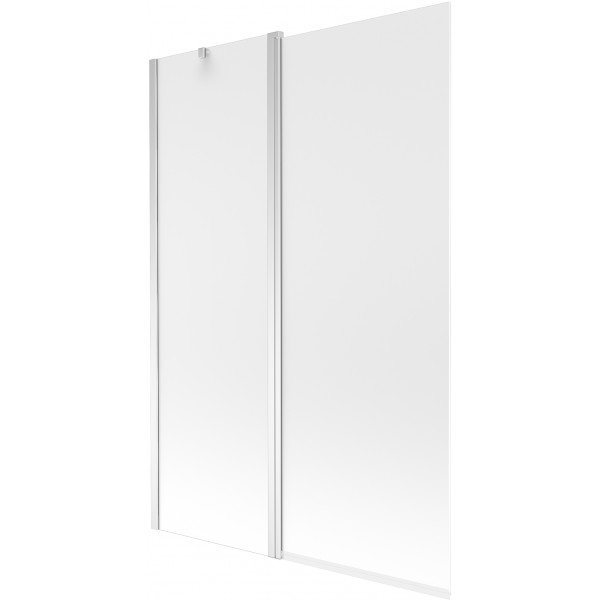 Mexen Flip  Paravan de cada  cu 1+1 aripi batanta  120 x 150 cm,  satin , chrom - 894-120-101-01-30