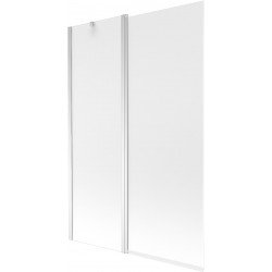 Mexen Flip  Paravan de cada  cu 1+1 aripi batanta  120 x 150 cm,  satin , chrom - 894-120-101-01-30 Paravan Cada 467680 Mexen