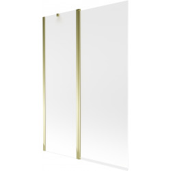 Mexen Flip  Paravan de cada  cu 1+1 aripi batanta  120 x 150 cm,  satin , auriu - 894-120-101-50-30 Paravan Cada 467680 Mexen