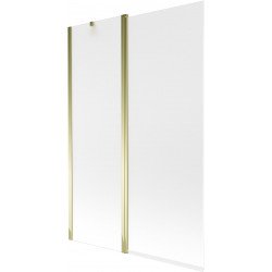 Mexen Flip  Paravan de cada  cu 1+1 aripi batanta  120 x 150 cm,  satin , auriu - 894-120-101-50-30 Paravan Cada 467680 Mexen