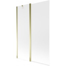 Mexen Flip  Paravan de cada  cu 1+1 aripi batanta  120 x 150 cm,  satin , auriu - 894-120-101-50-30 Paravan Cada 467680 Mexen