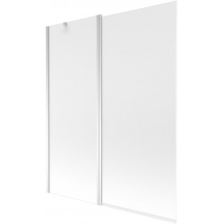 Mexen Flip  Paravan de cada  cu 1+1 aripi batanta  140 x 150 cm,  satin , chrom - 894-140-101-01-30