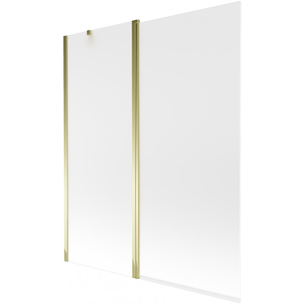 Mexen Flip  Paravan de cada  cu 1+1 aripi batanta  140 x 150 cm,  satin , auriu - 894-140-101-50-30