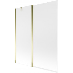 Mexen Flip  Paravan de cada  cu 1+1 aripi batanta  140 x 150 cm,  satin , auriu - 894-140-101-50-30 Paravan Cada 467680 Mexen