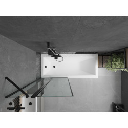 Mexen Flip  Paravan de cada  cu 1+1 aripi batanta  80 x 150 cm,  negru ,  negru - 894-080-101-70-70