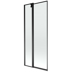 Mexen Flip  Paravan de cada  cu 1+1 aripi batanta  80 x 150 cm,  negru ,  negru - 894-080-101-70-70