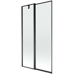 Mexen Flip  Paravan de cada  cu 1+1 aripi batanta  100 x 150 cm,  negru ,  negru - 894-100-101-70-70 Paravan Cada 467680 Mexen