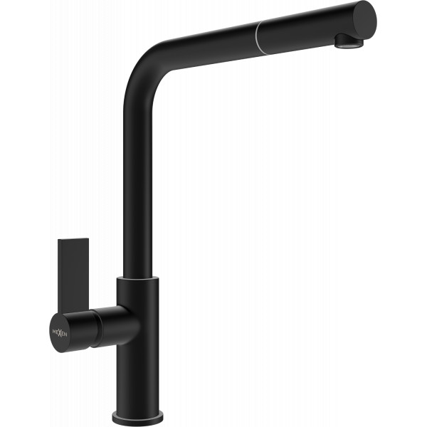 Mexen Flora baterie  bucatarie , negru - 670401-70