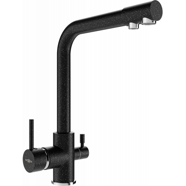 Mexen Duero baterie  bucatarie , negru patat  - 671600-76