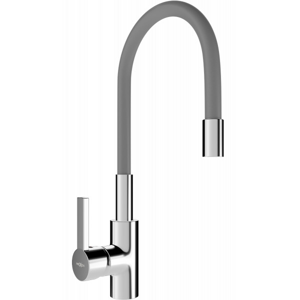 Mexen Flex baterie  bucatarie , chrom/gri  - 670900-06