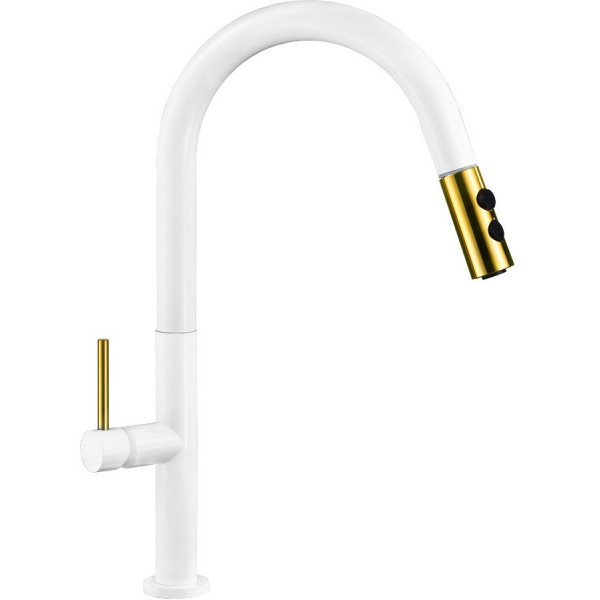 Mexen Ava baterie  bucatarie , Alb/negru - 672800-25