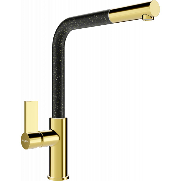 Mexen Flora baterie  bucatarie , negru/negru patat  - 670401-75