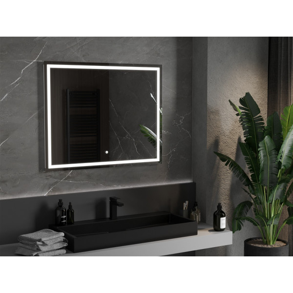 Mexen Miko  Oglinda de baie iluminata 100 x 80 cm, LED 6000K, cu dezaburire-9819-100-080-611-00