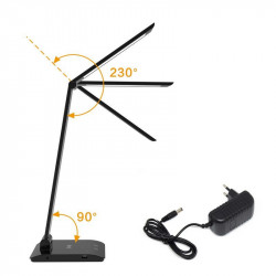 Asalite Lampa de masa LED, Dimmel 7W (450 lumen) CCT Wireless USB ezüst