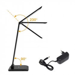 Asalite Lampa de masa LED, Dimmel 7W (450 lumen) CCT Wireless USB ezüst