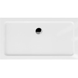 Mexen Slim cadita dus 130 x 70 cm, alb  cu sifon  crom - 40107013