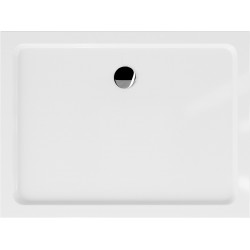 Mexen Slim cadita dus 110 x 80 cm, alb  cu sifon  crom - 40108011