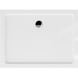 Mexen Slim cadita dus 110 x 80 cm, alb  cu sifon  crom - 40108011