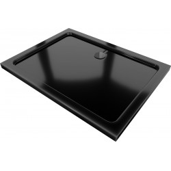 Mexen Slim cadita dus 100 x 90 cm, negru  cu sifon  negru - 40709010B Acryl 467680 Mexen