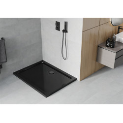 Mexen Slim cadita dus 100 x 90 cm, negru  cu sifon  negru - 40709010B Acryl 467680 Mexen