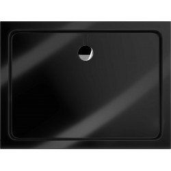 Mexen Slim cadita dus 90 x 70 cm, negru  cu sifon  crom - 40707090