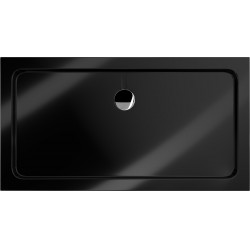 Mexen Slim cadita dus 140 x 70 cm, negru  cu sifon  crom - 40707014