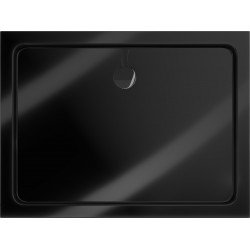 Mexen Slim cadita dus 110 x 100 cm, negru  cu sifon  negru - 40701011B