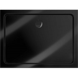 Mexen Slim cadita dus 140 x 100 cm, negru  cu sifon  negru - 40701014B